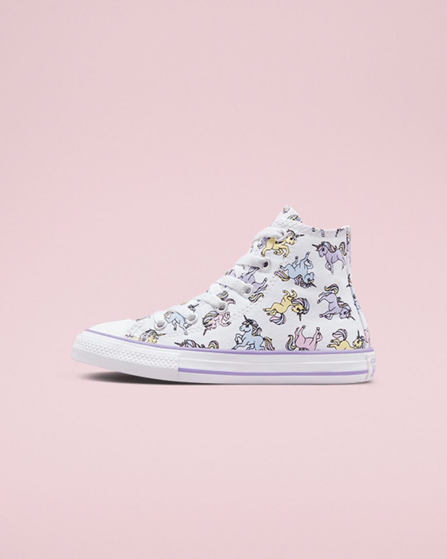 Tenisky Vysoke Converse Chuck Taylor All Star Unicorns Dievcenske Biele Siva Nachový | SK HPX11O0